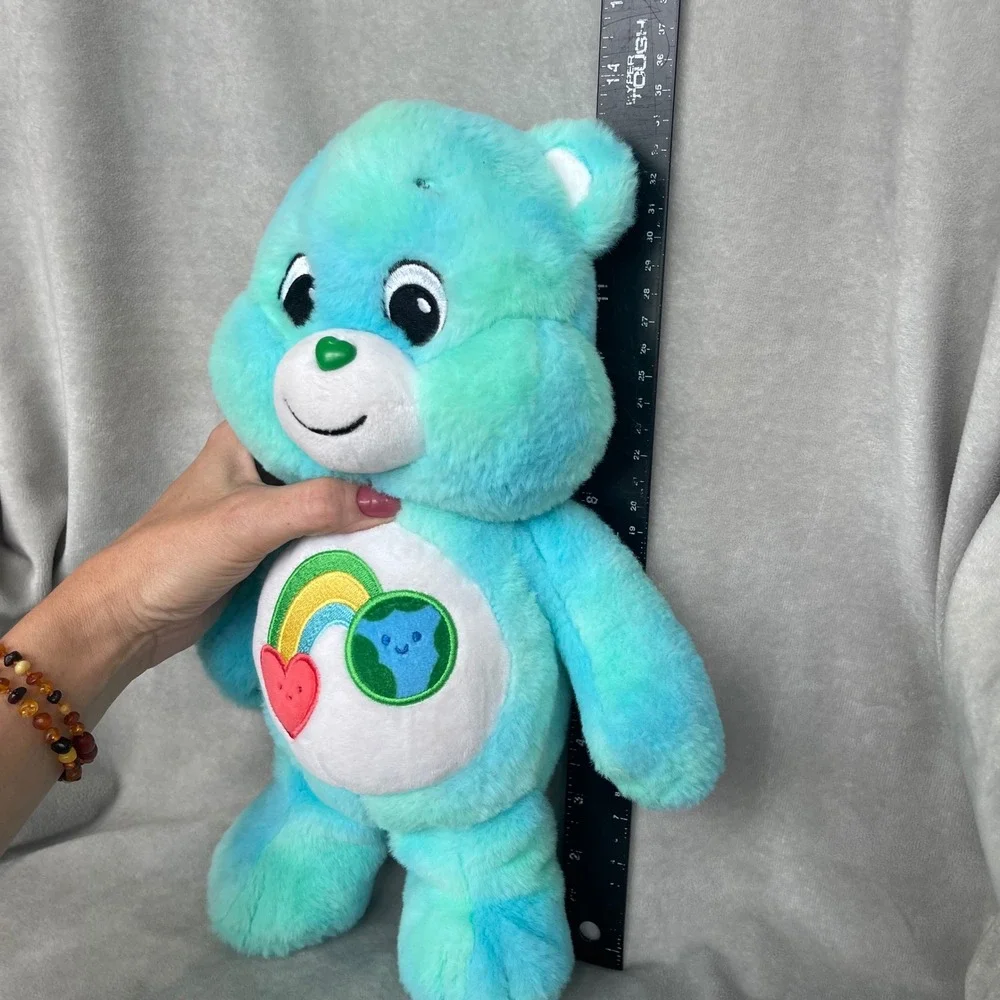 Care Bears Togetherness Bear Plush Stuffed‎ Animal Rainbow Earth Heart